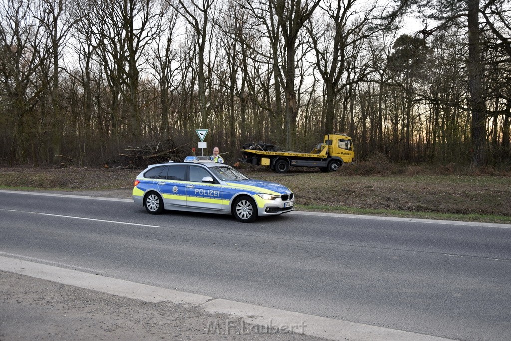 Schwerer VU Krad Fahrrad Koeln Porz Alte Koelnerstr P295.JPG - Miklos Laubert